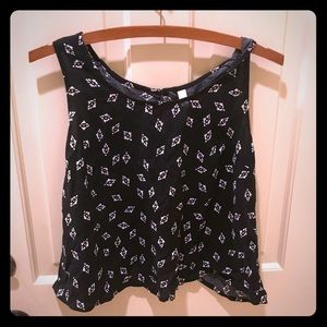 Black crop top from Target